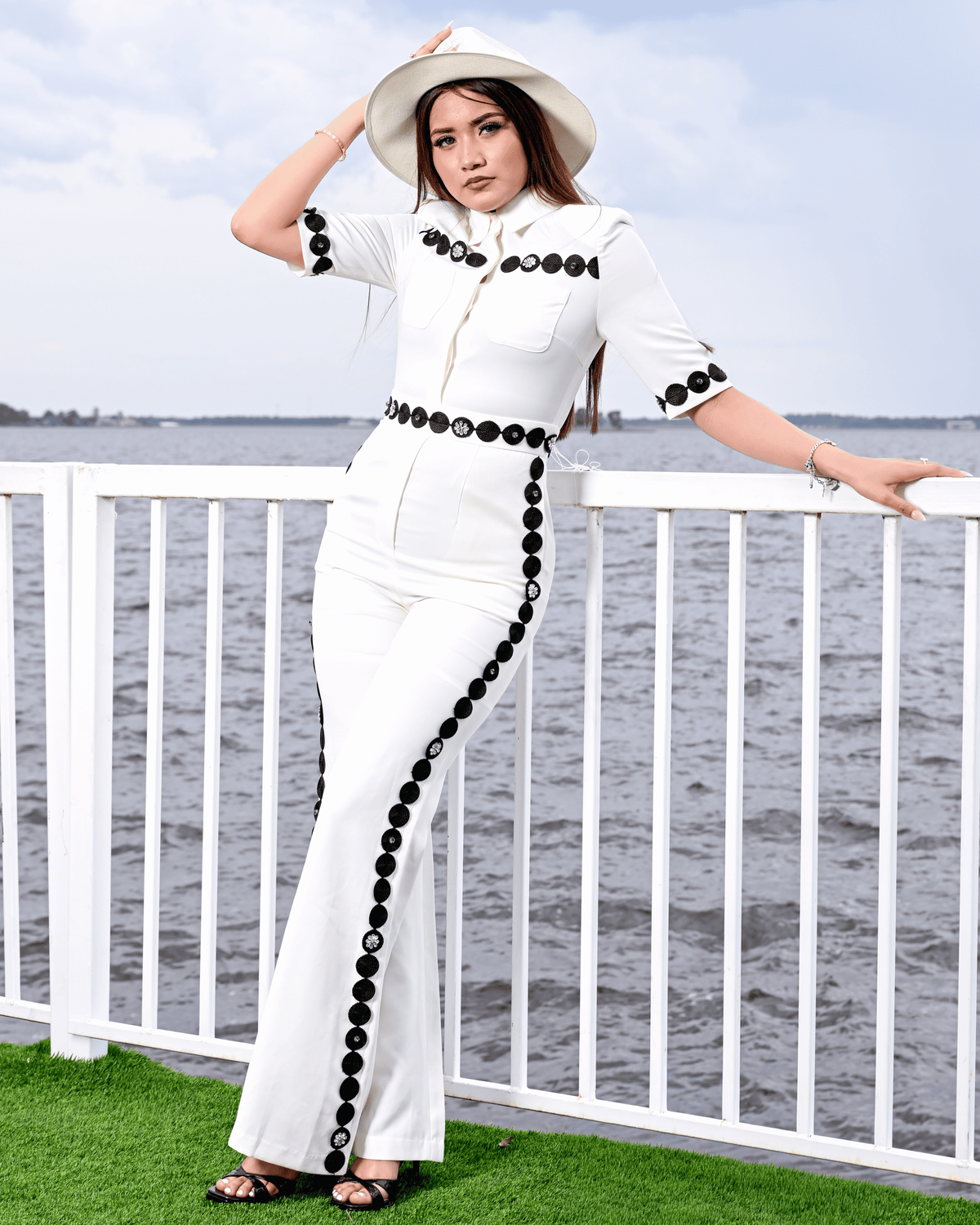 TWO PIECE EMBROIDERED SET