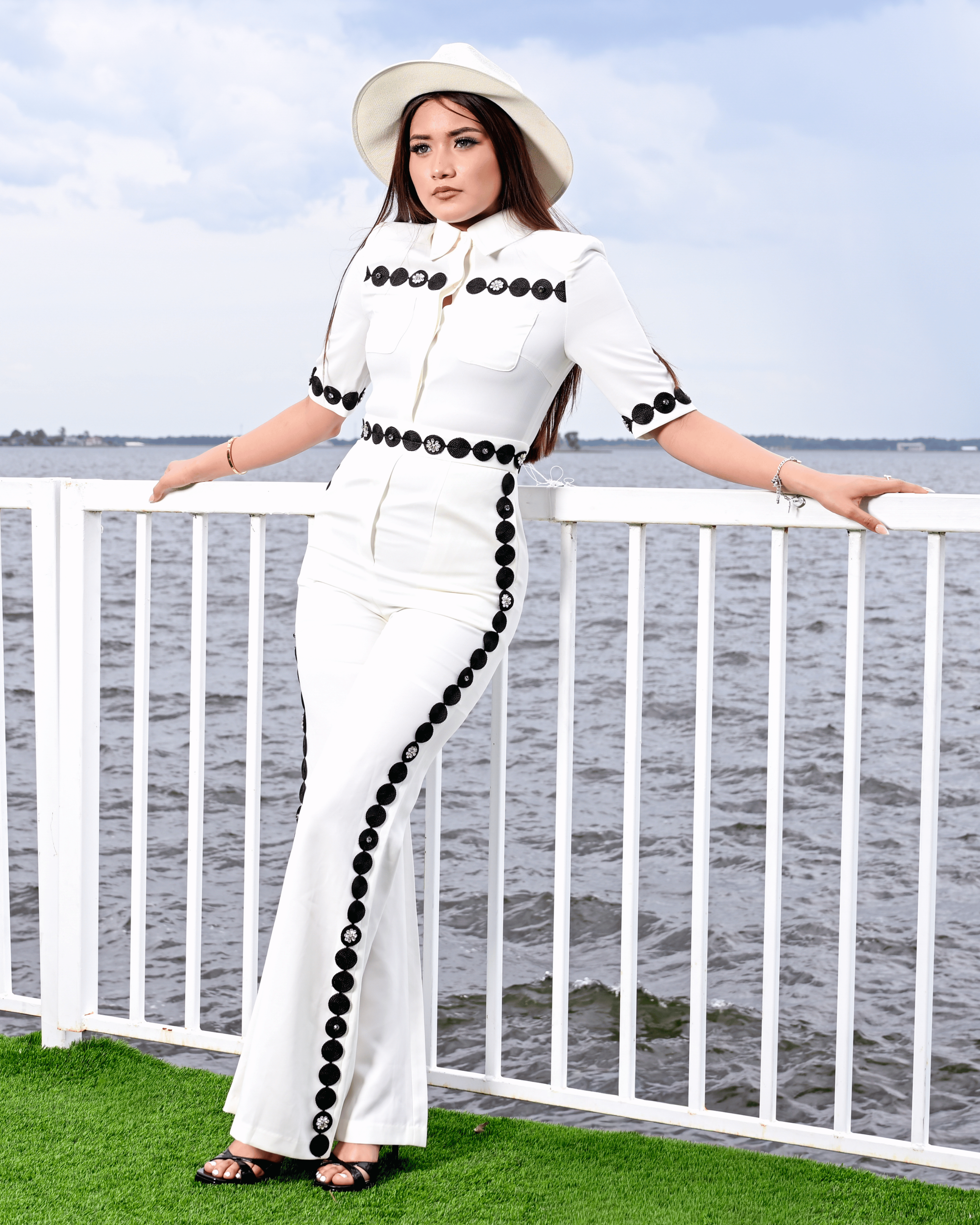 TWO PIECE EMBROIDERED SET